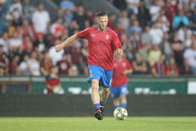 Štěpán Vachoušek na rozlučce Tomáše Rosického  v Praze 9. 6. 2018