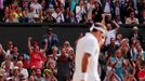 Roger Federer ve finále Wimbledonu 2019