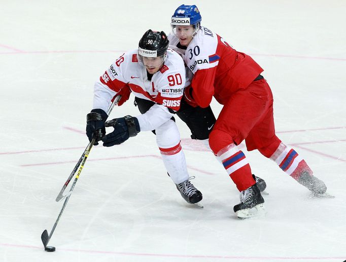 MS 2015, Česko-Švýcarsko: Jakub Krejčík - Roman Josi