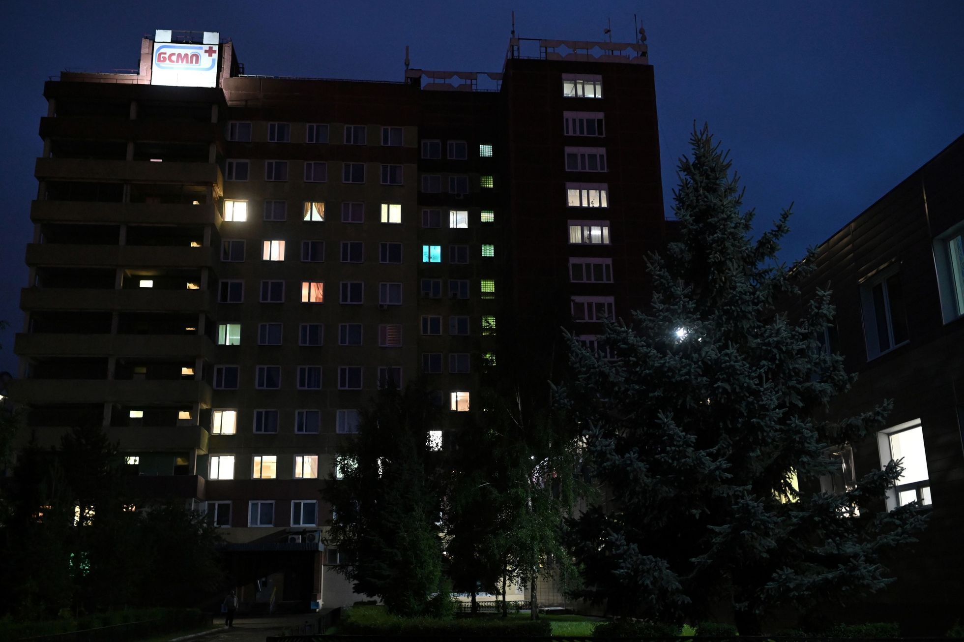Nemocnice v Omsku, kde leží Navalnyj