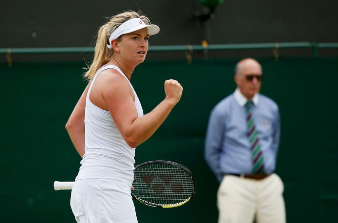 Coco Vandeweghe v zápase proti Lucii Šafářové, Wimbledon 2015