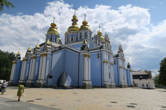 Chrám svatého Michaela v Kyjevě.