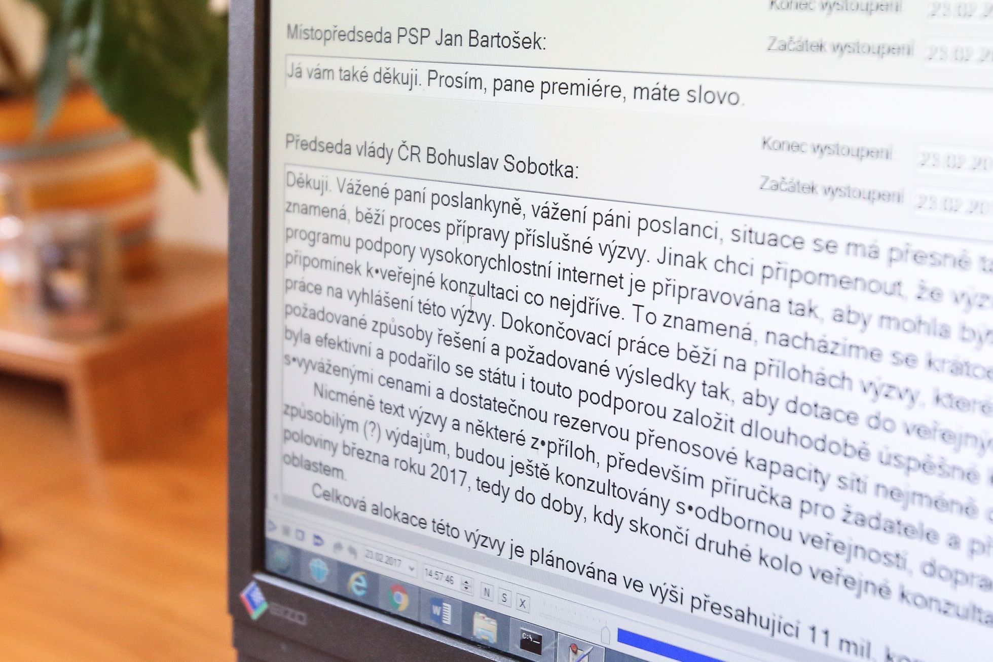 Stenografické oddělení Poslanecké sněmovny