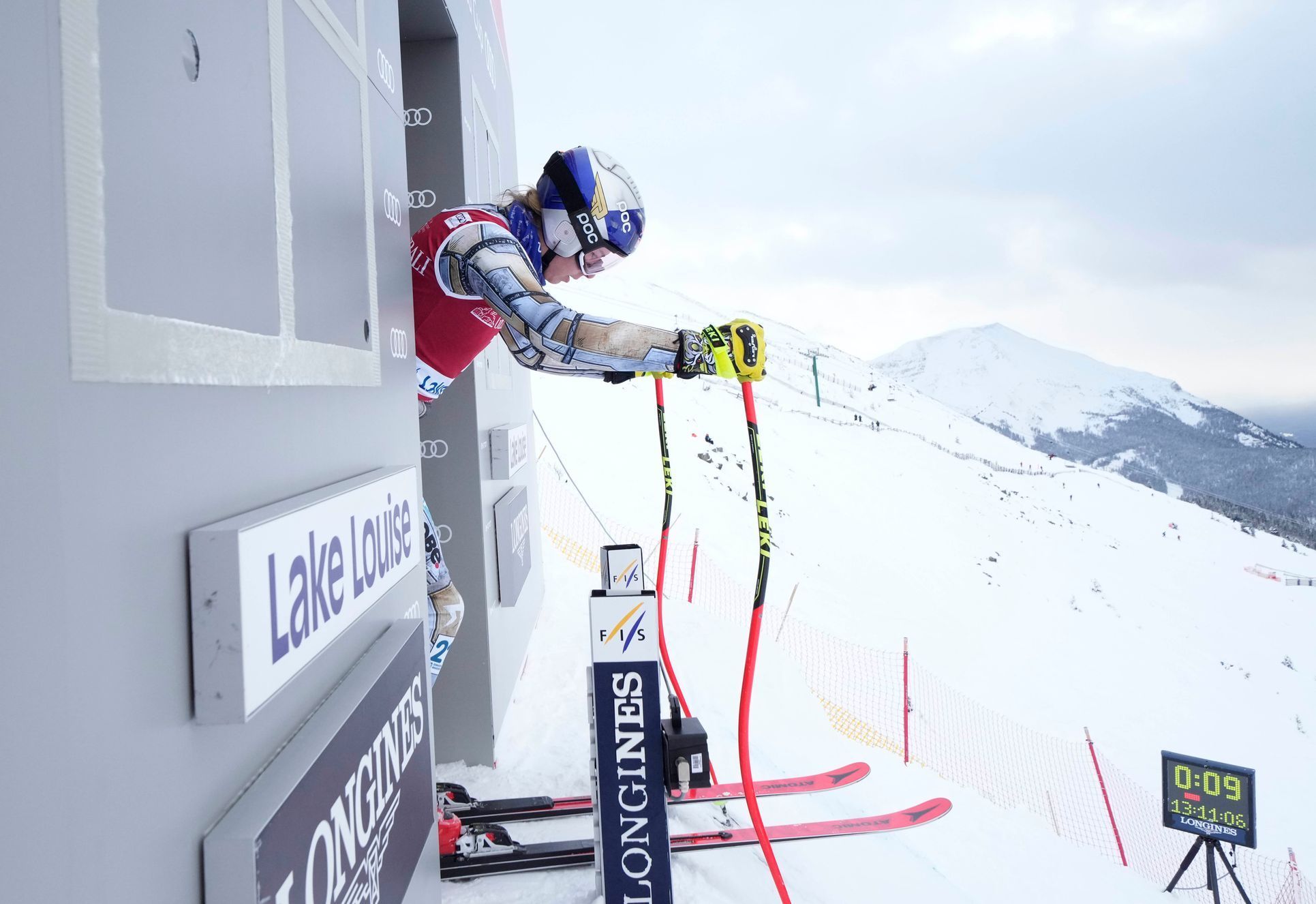 sjezdové lyžování, Světový pohár 2021/2022, sjezd, Lake Louise, trénink Ester Ledecká
