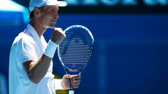 Tomáš Berdych se raduje s triumfu nad Francouzem Rufinem. Prohlédněte si galerii nejkrásnějších fotek z Australian Open.