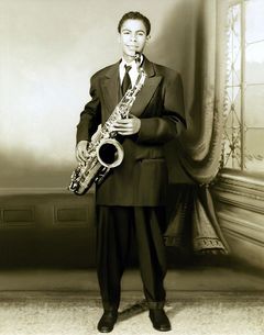 Saxofonista Benny Golson v mládí.