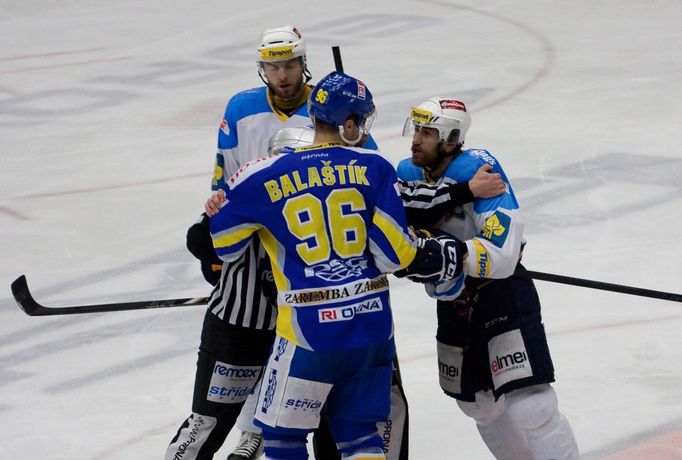 Hokej, extraliga, Zlín - Plzeň: Jaroslav Balaštík (96)