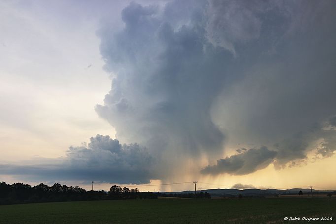 Supercela u Horažďovic.