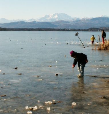 Zamrzlé jezero Varese