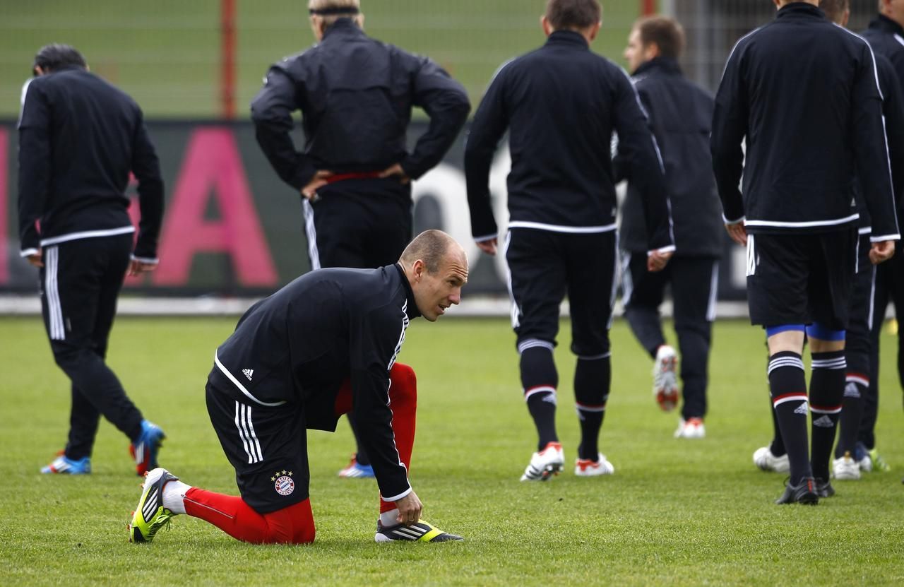 Liga mistrů - Bayern - Real, příprava na semifinále Ligy mistrů, Arjen Robben
