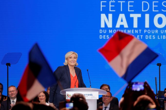 Marine Le Penová v Nice