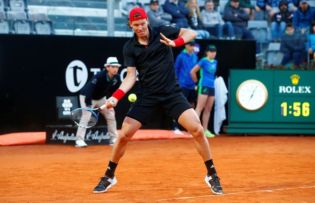 Tomáš Berdych na turnaji v Římě 2018