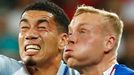 Euro 2016, Anglie-Island: Chris Smalling - Kolbeinn Sigthórsson