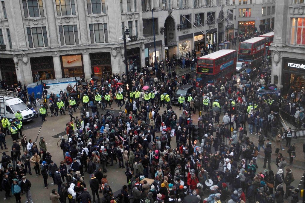 Další demonstrace britských studentů proti zvýšení školného