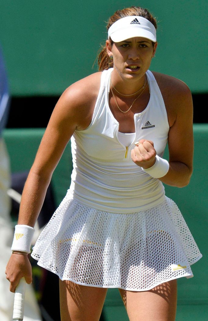 Garbine Muguruzaová v semifinále Wimbledonu 2015