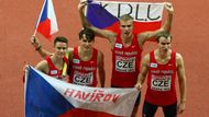 Pro bronz si doběhla štafeta na 4x400 m ve složení Daniel Němeček, Patrik Šorm, Jan Tesař a finišman Pavel Maslák.