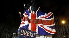 Britové slaví brexit