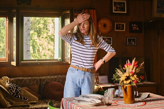 Anna Polívková jako Kateřina, která ve filmu Něco za něco řeší problém s transplantací ledviny.