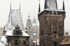 Praha se dočkala prvního sněhu.
