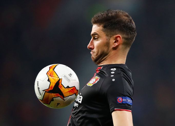 Soccer Football - Europa League - Round of 32 Second Leg - Bayer Leverkusen v Krasnodar - BayArena, Leverkusen, Germany - February 21, 2019  Bayer Leverkusen's Lucas Alar