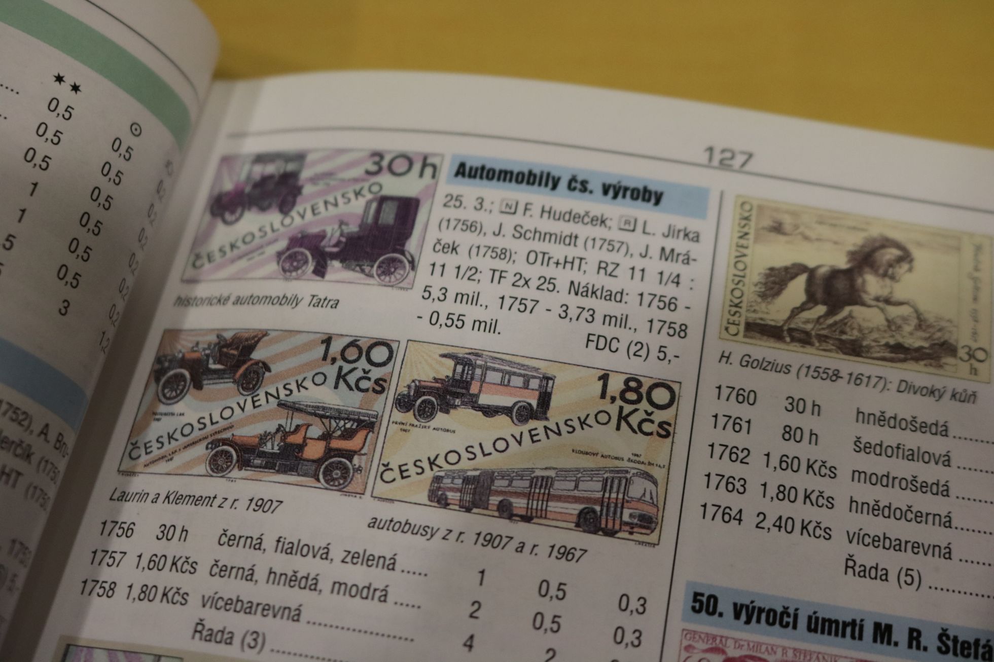 Sběratel veletrh, Jawa 250 panelka poštovní známka