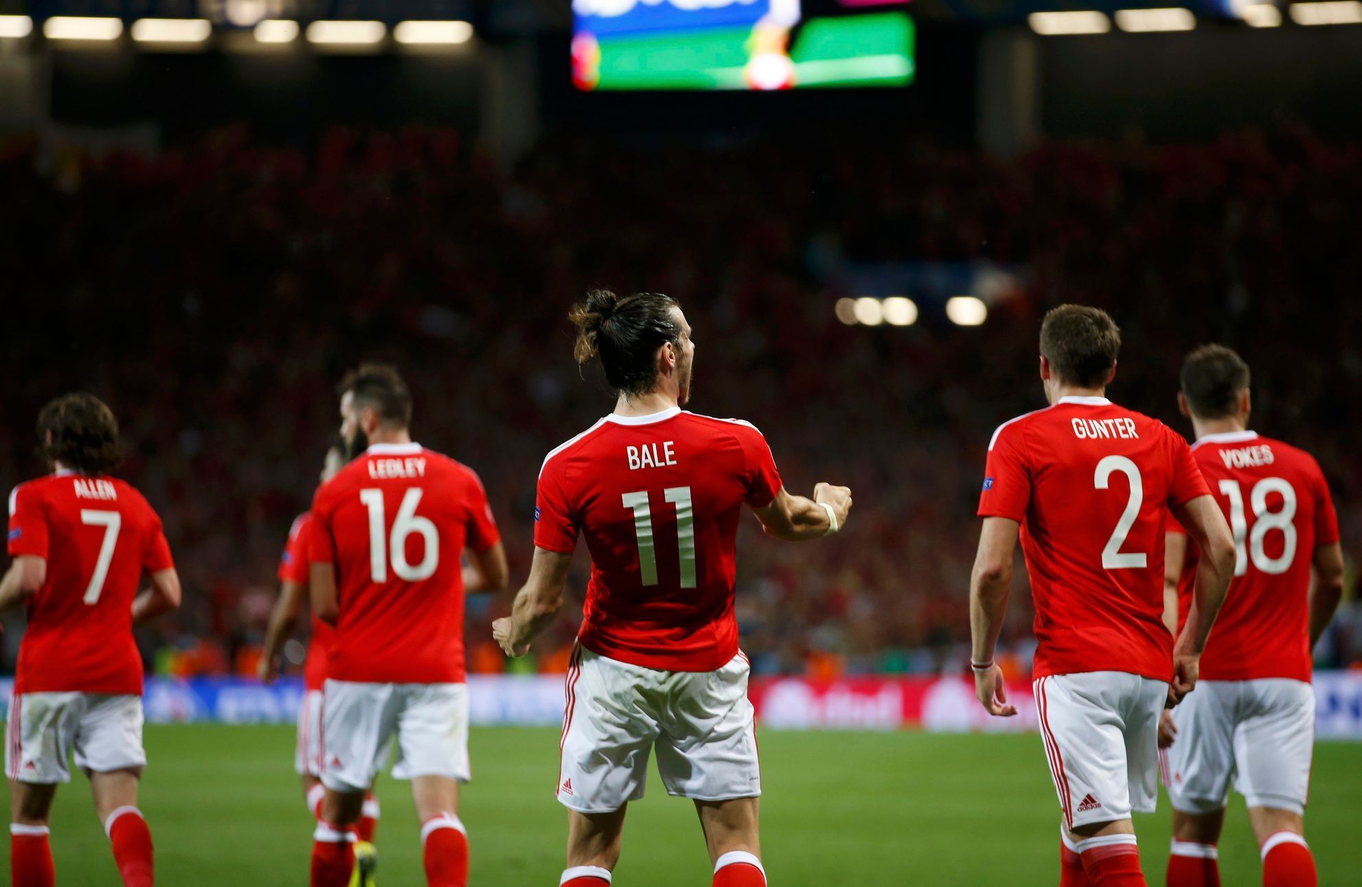 Euro 2016, Rusko-Wales: Wales slaví gól na 0:3