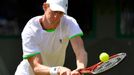 Kevin Anderson v zápase s Tomášem Berdychem na Wimbledonu 2013