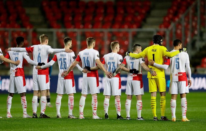 Slávisté před odvetou čtvrtfinále Evropské ligy Slavia - Arsenal