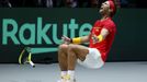 Tennis - Davis Cup Finals - Final - Caja Magica, Madrid, Spain - November 24, 2019   Spain's Rafael Nadal celebrates after winning his match against Canada's Denis Shapov