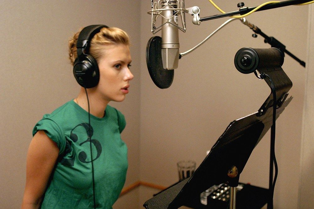 Scarlett Johanssonová ve studiu