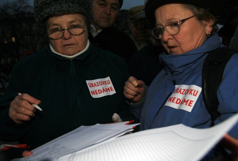 demonstrace za úrazovku