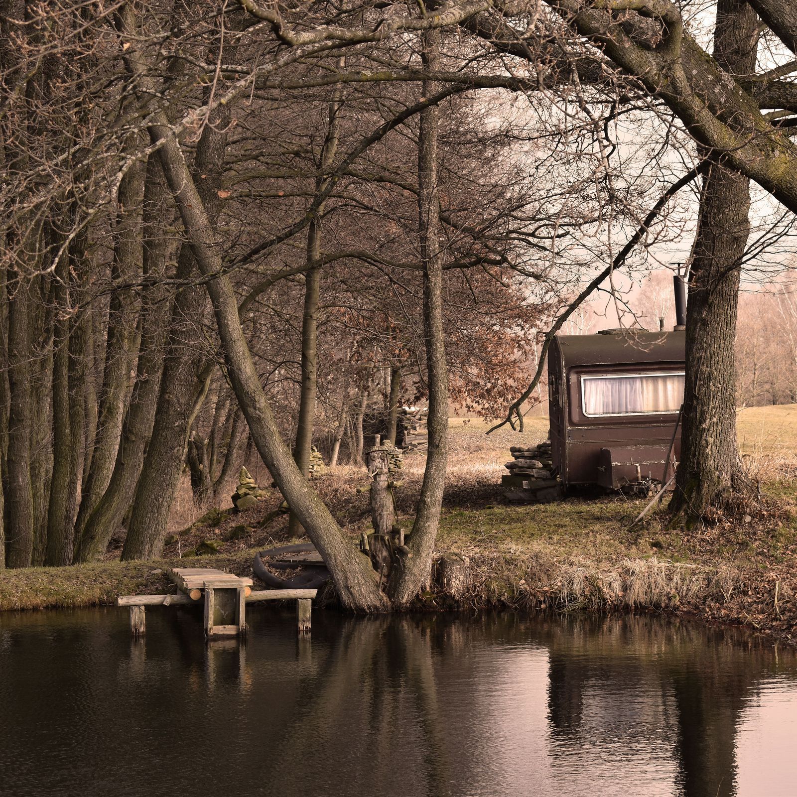 Obytný přívěs, karavan, Trailer, fotografický soubor, Fotograf, Václav Němec