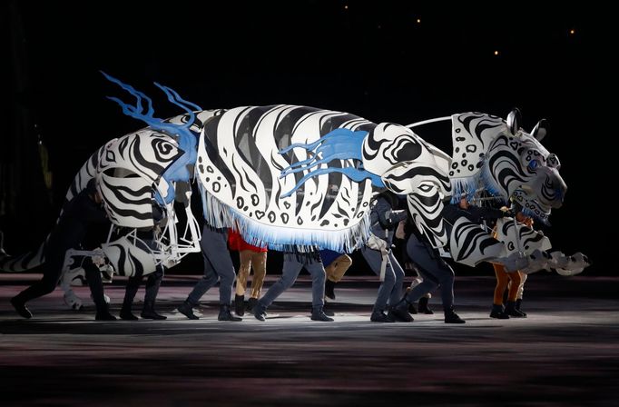 Zahajovací ceremoniál XXIII. zimních olympijských her v Pchjongčchangu 2018