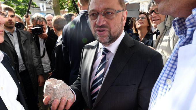 Lídr SPD Martin Schulz.