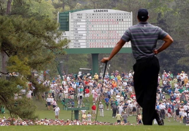 Tiger Woods na turnaji Masters v Augustě