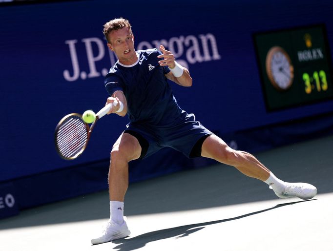 Jiří Lehečka v osmifinále US Open 2025