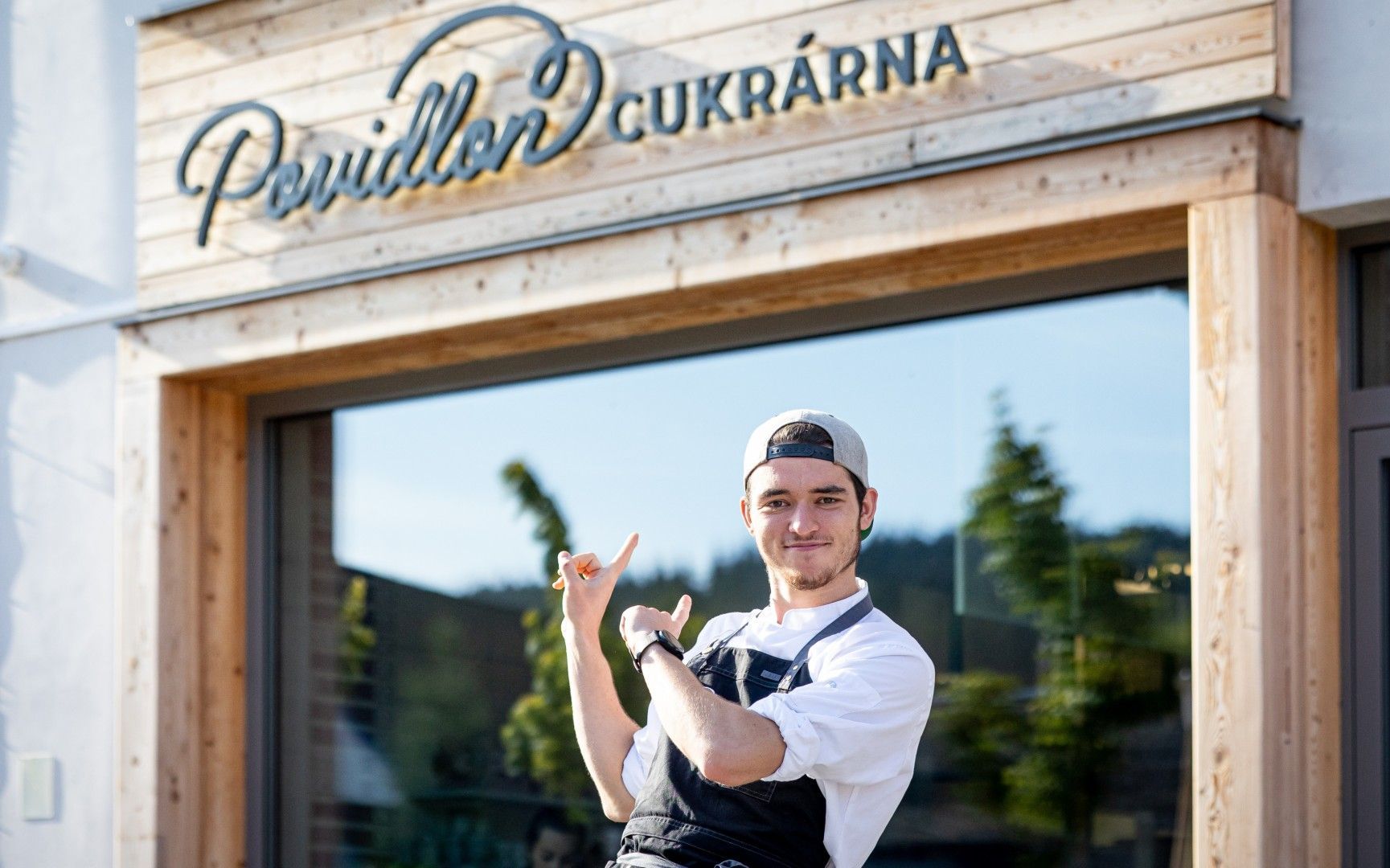 Cukrárna Povidloň cukrář Michal Mandys vchod ukázka