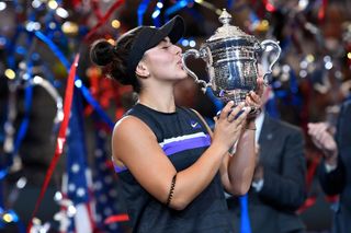 Bianca Andreescuová ve finále US Open 2019.