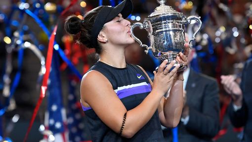 Bianca Andreescuová ve finále US Open 2019.