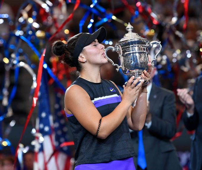 Bianca Andreescuová ve finále US Open 2019.