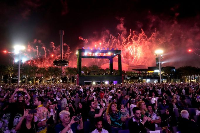 Snímek z Gugušina koncertu v Dubaji.