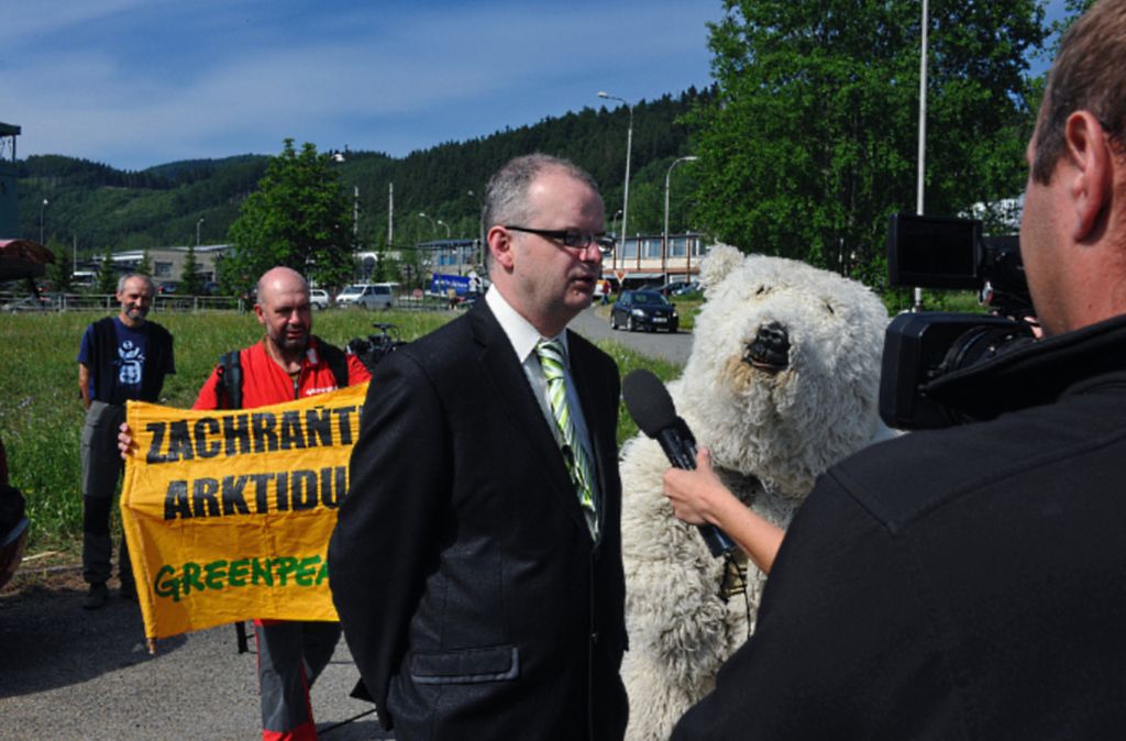 Greenpeace: obsazení těžních věží ve Frenštátu