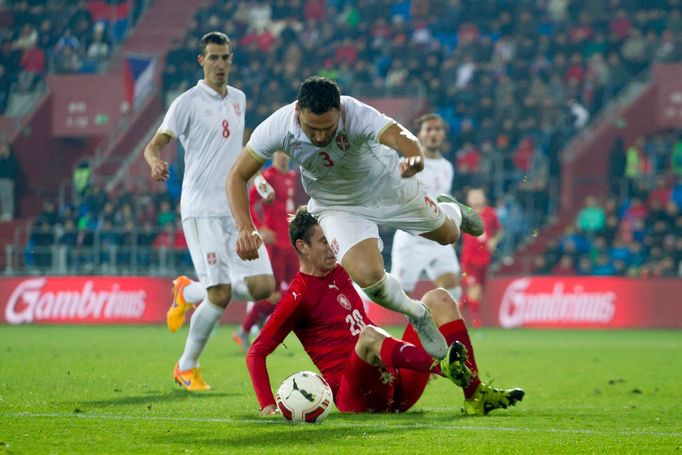 Česko-Srbsko: Ondřej Zahustel (20) - Duško Tošič (3)