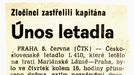 Dnes uplynulo 50 let od únos letadla ČSA do NDR v roce 1972.