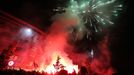 Fotbalová Slavia oslavuje titul po zápase s Plzní (2020)