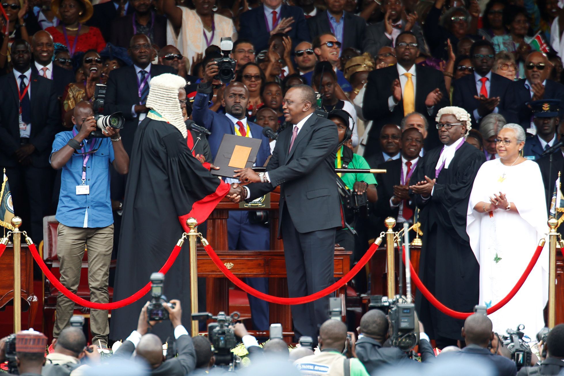 Uhuru Kenyatta složil přísahu, listopad 2017