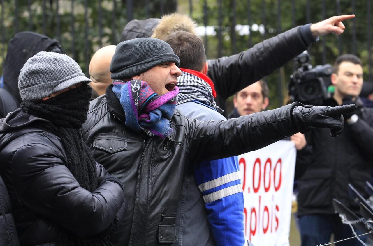 Fotogalerie: Boj belgických ocelářů proti propouštění