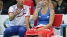 Petr Pála a Kateřina Siniaková ve finále Fed Cupu 2018 Česko - USA