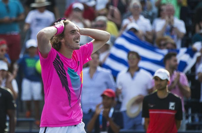 Stefanos Tsitsipas na turnaji v Torontu 2018