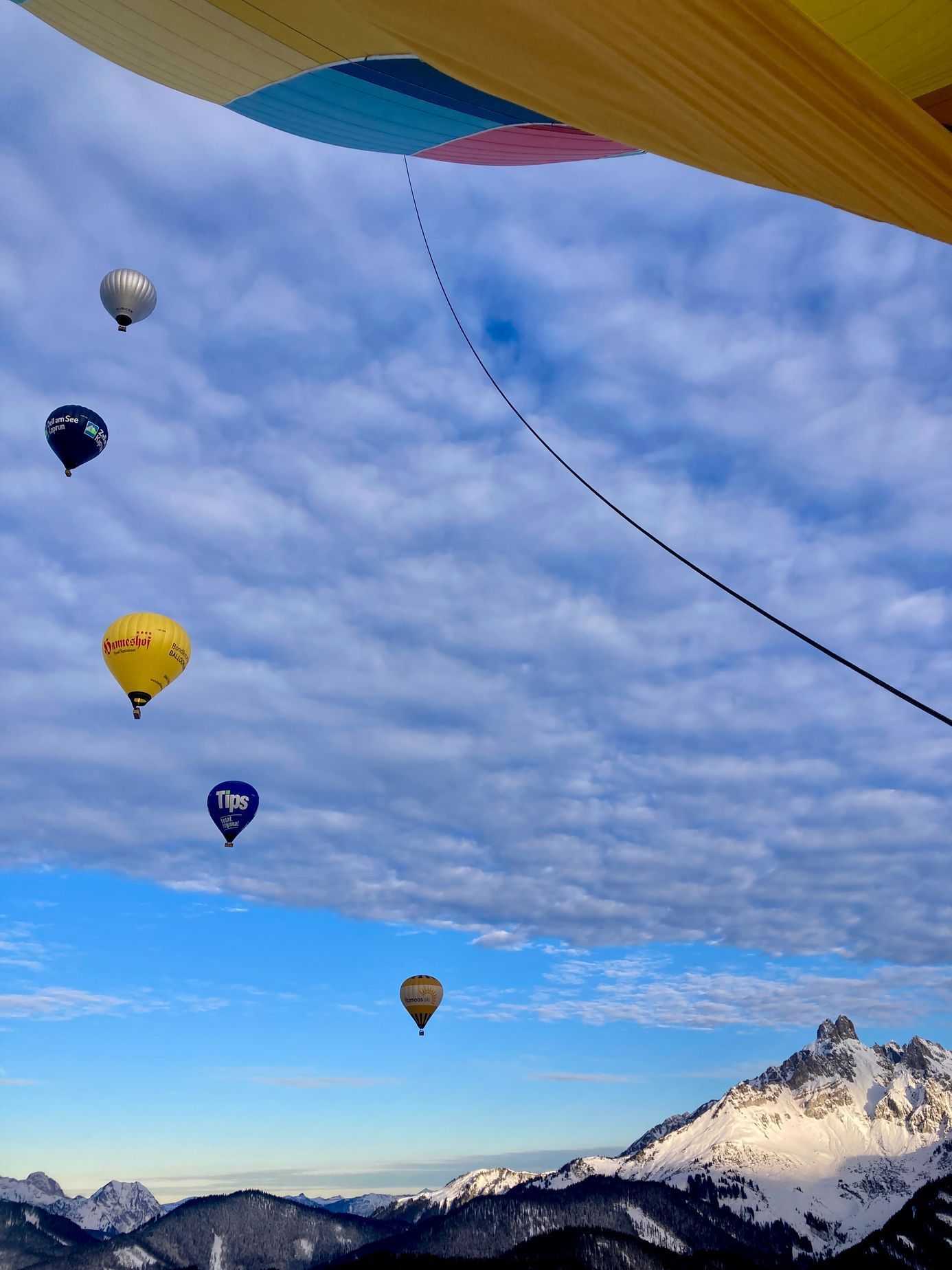 Zimní balonová fiesta Filzmoos